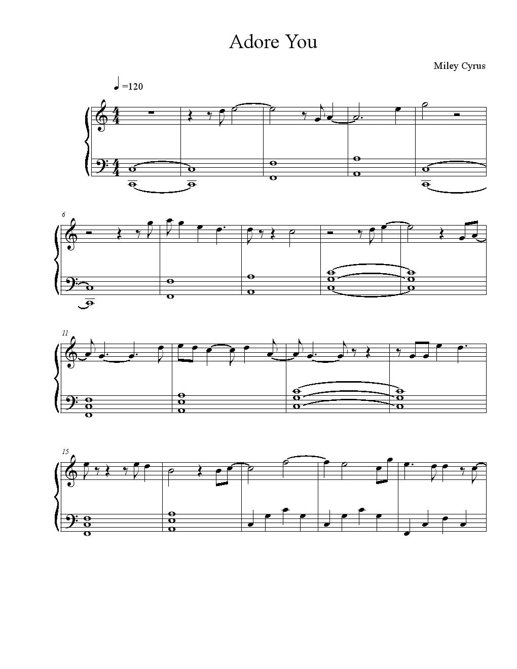Adore You Miley Cyrus