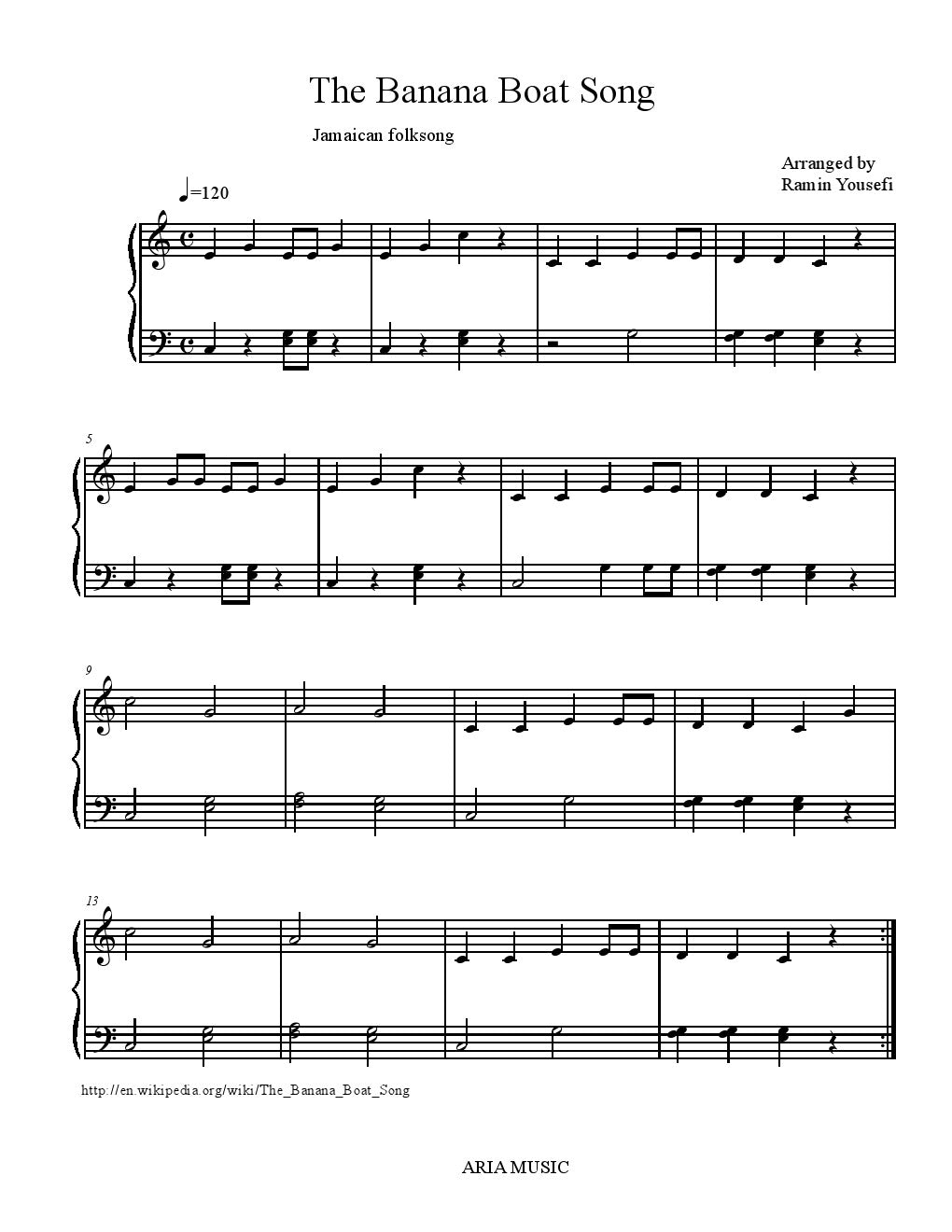 The Banana Boat Song