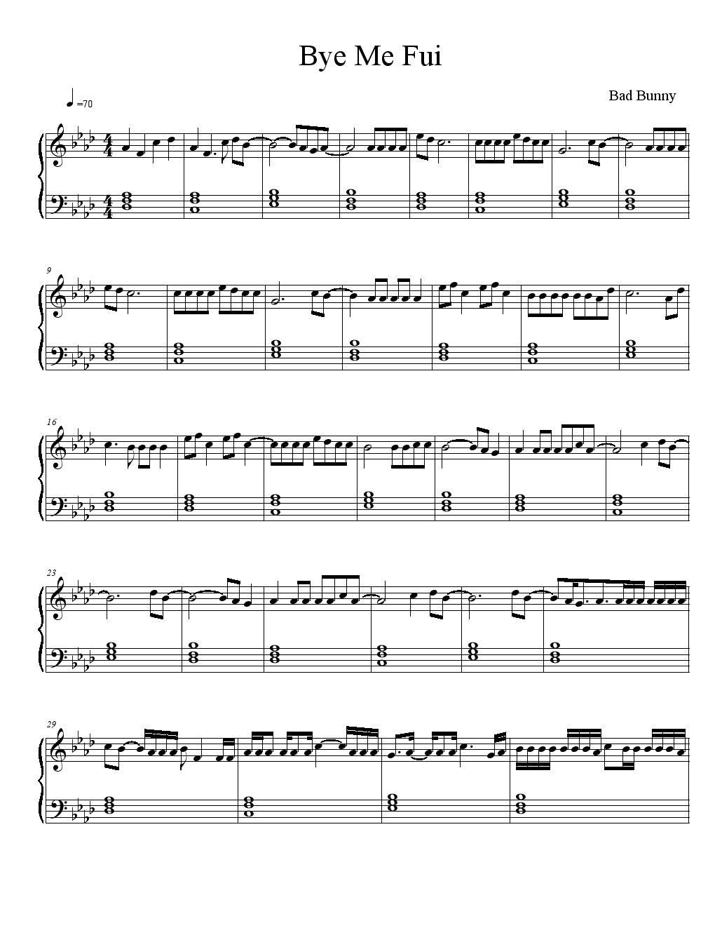 Bad Bunny - Bye Me Fui