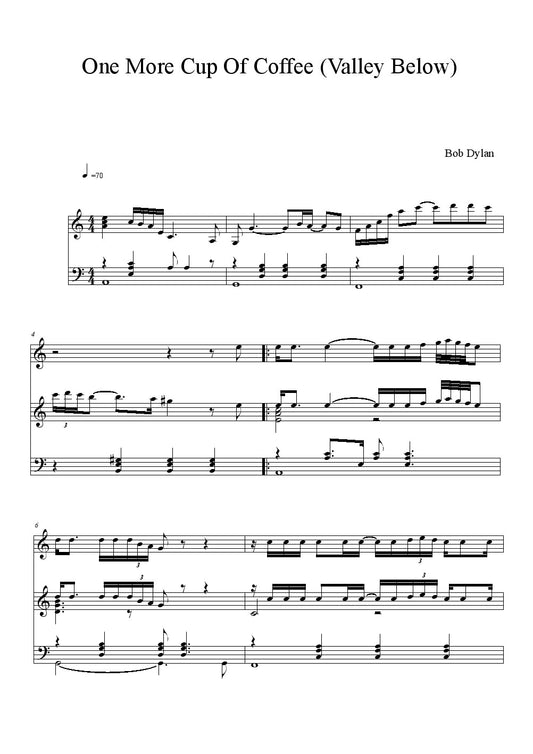 Bob Dylan - One More Cup of Coffee (Valley Below)