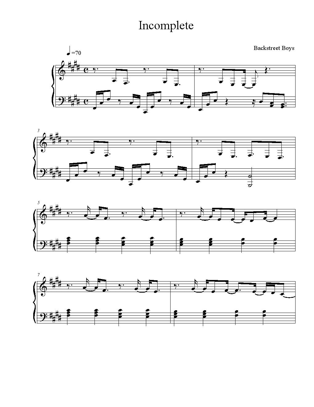 Backstreet Boys - Incomplete V2