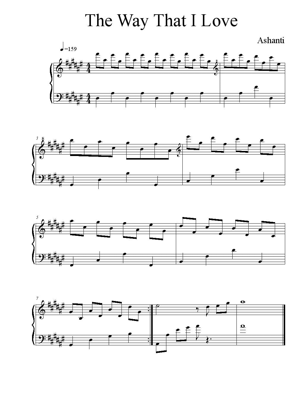 Ashanti - The Way That I Love