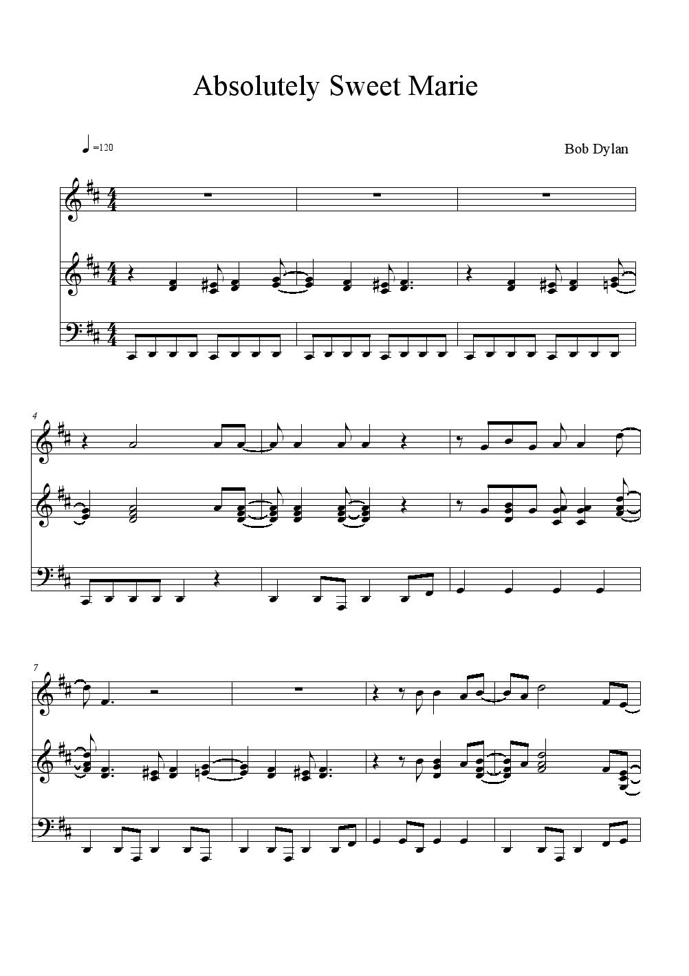 Bob Dylan - Absolutely Sweet Marie