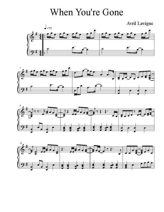 Avril Lavigne When You're Gone