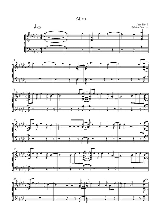 Alien Jonas Blue ft Sabrina Carpenter