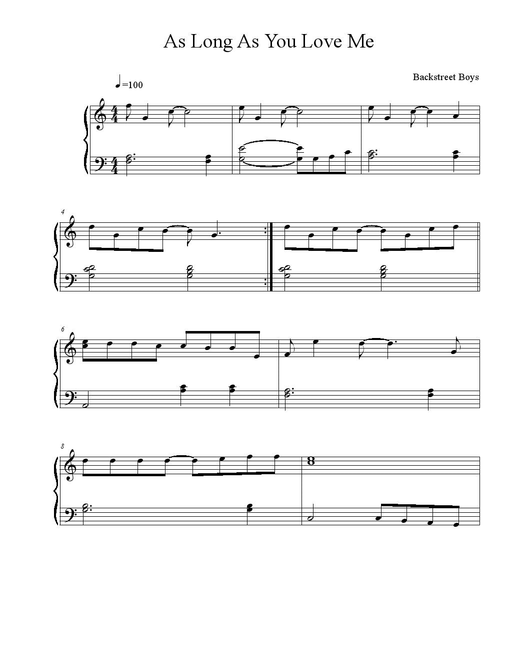 Backstreet Boys - As Long As You Love Me