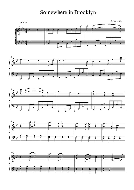 Bruno Mars - Marry You (arr.)